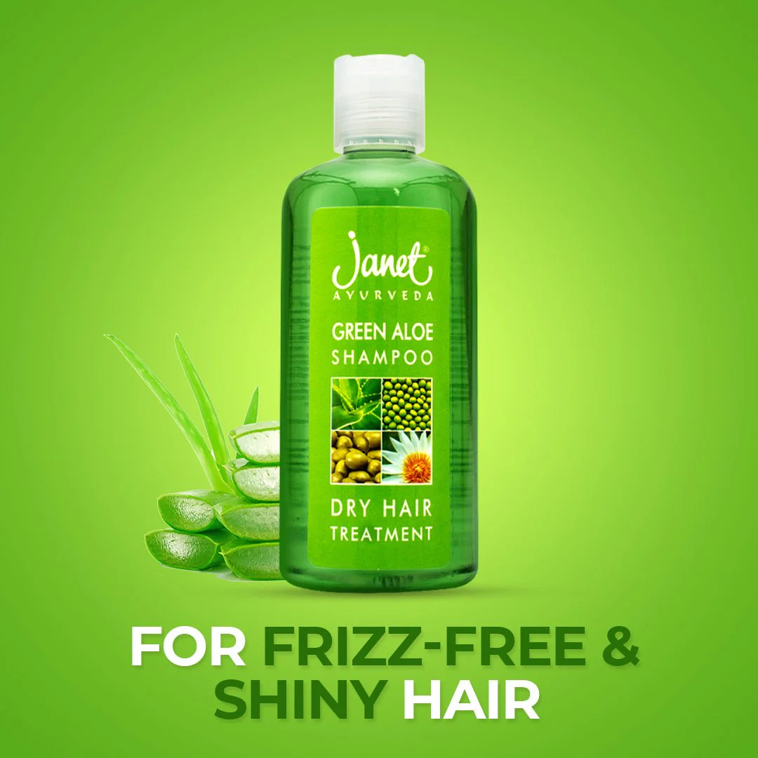 Janet Green Aloe Shampoo Dry Hair Treatment 300ml