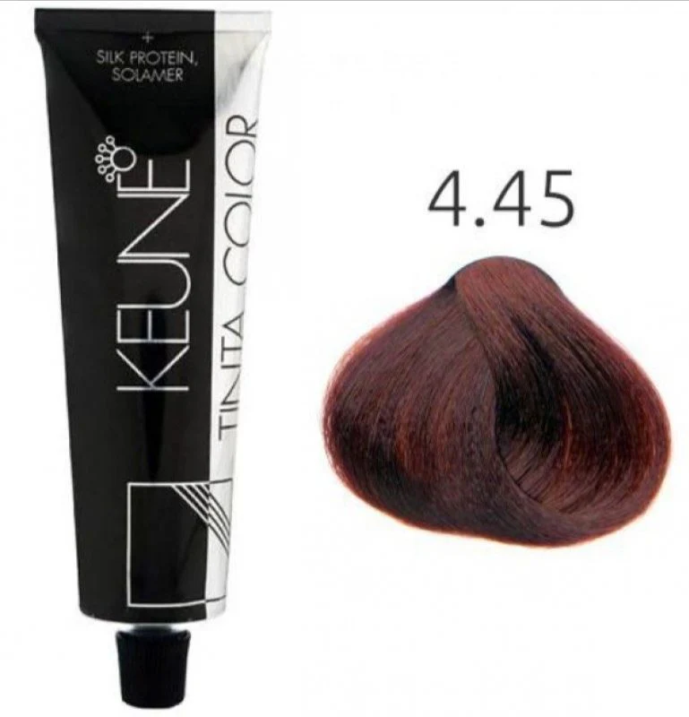 Keune Tinta Medium Copper Mahogany Brown Color 4.45 – 60ml