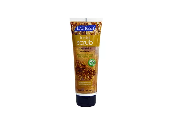 La Fresh Facial Scrub Blended of Mica Gold Pigments 100ml
