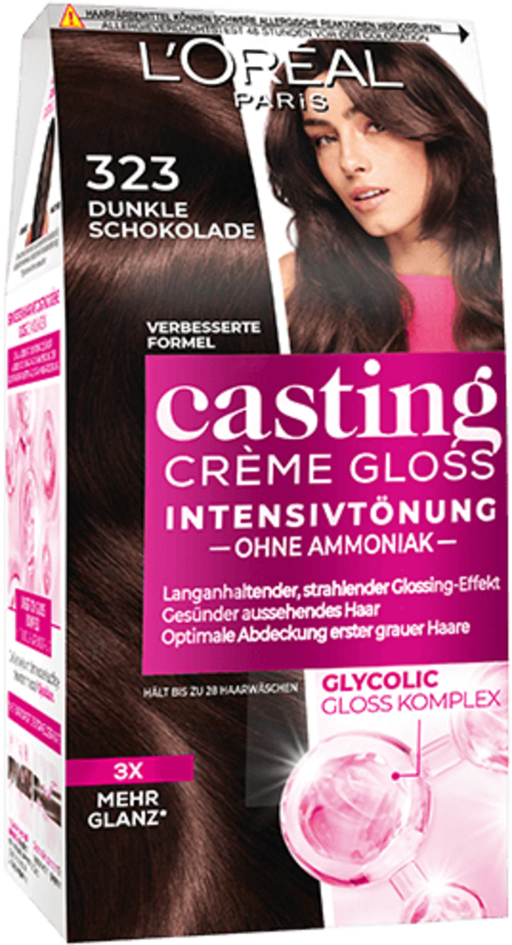 L'ORÉAL Crème Gloss 323 Dark Dunkle Schokolade Tint