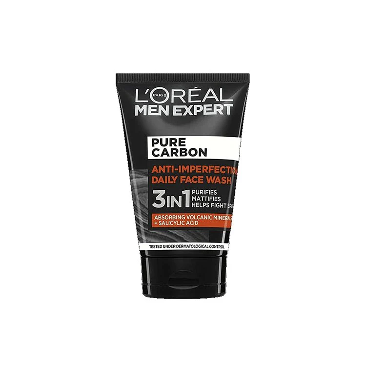 L'Oreal Men Expert Pure Carbon Anti-Imperfection Daily Face Wash 100ml