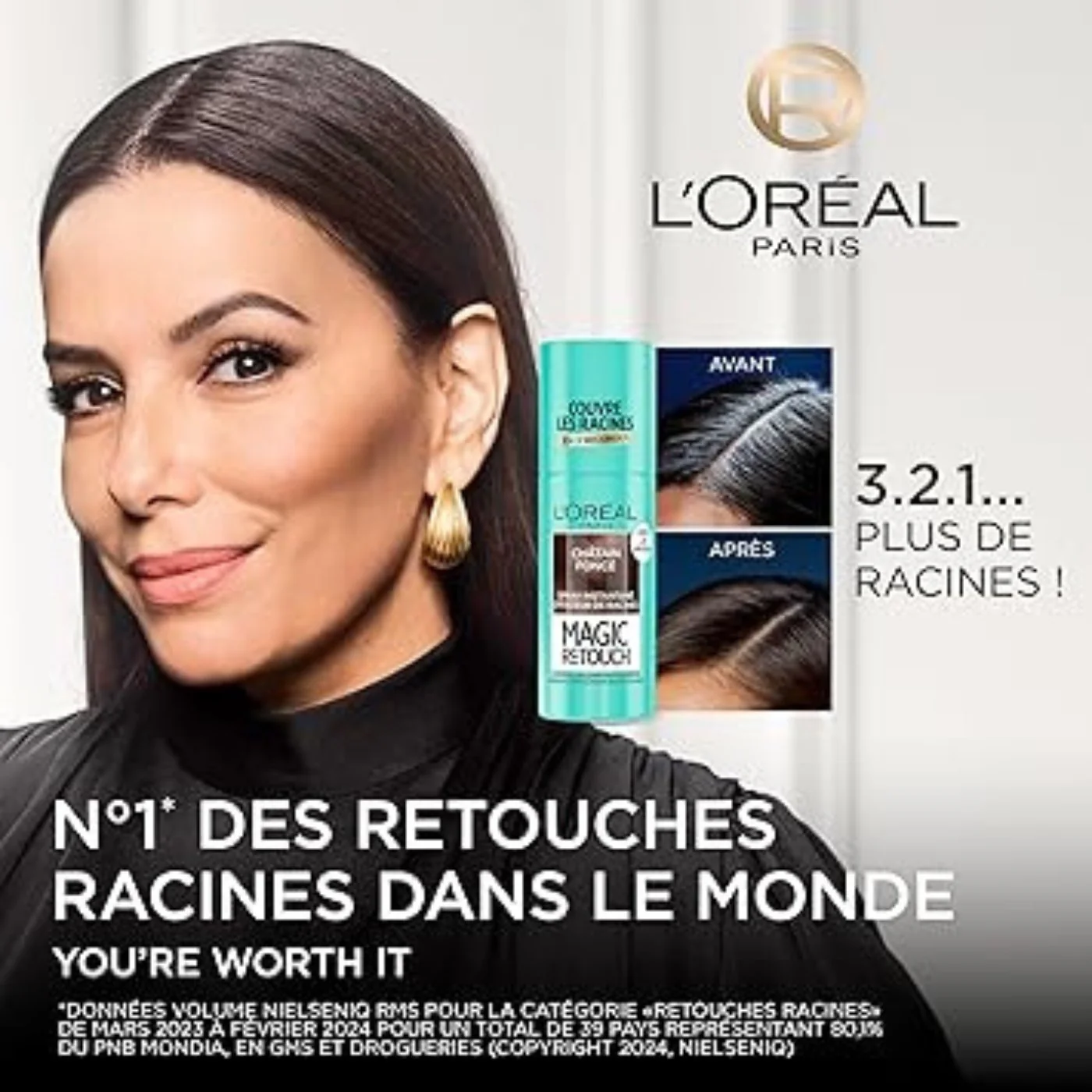 L'ORÉAL PARIS Instant Root & White Hair Corrector Spray Men & Women Magic Retouch Dark Blonde 75ml - Image 3