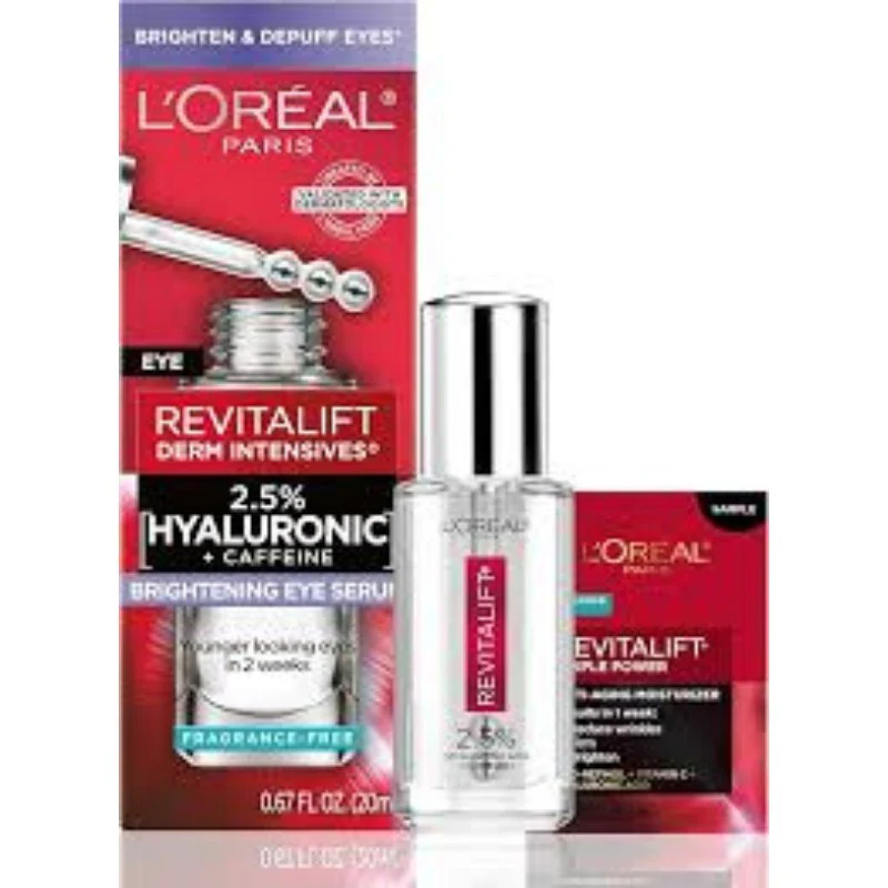 Loreal Paris Revitalift Derm Intensives 2.5% Hyaluronic Acid + Caffeine Plumping Eye Serum 20ml