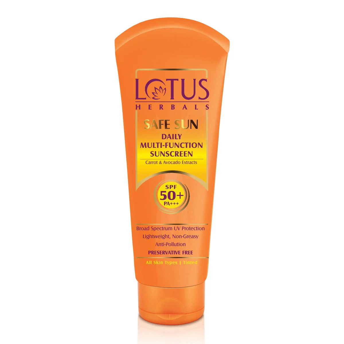 Lotus Safe Sunscreen Carrot & Avocado Extract SPF50+ 60g
