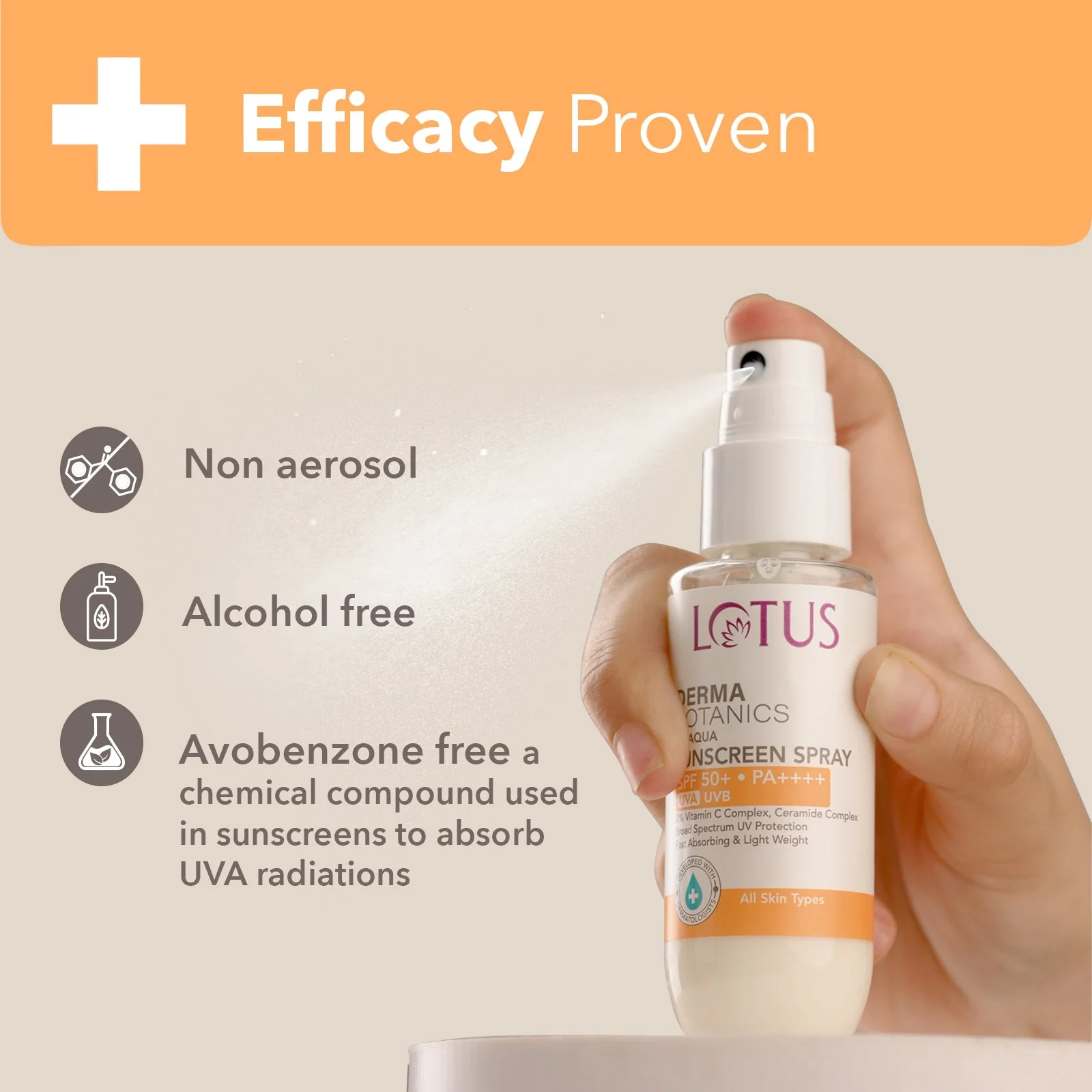 Lotus Sunscreen Spray SPF 50+ 50ml