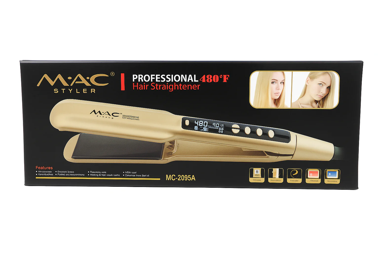 MAC Hair Straightener  mc-2095A