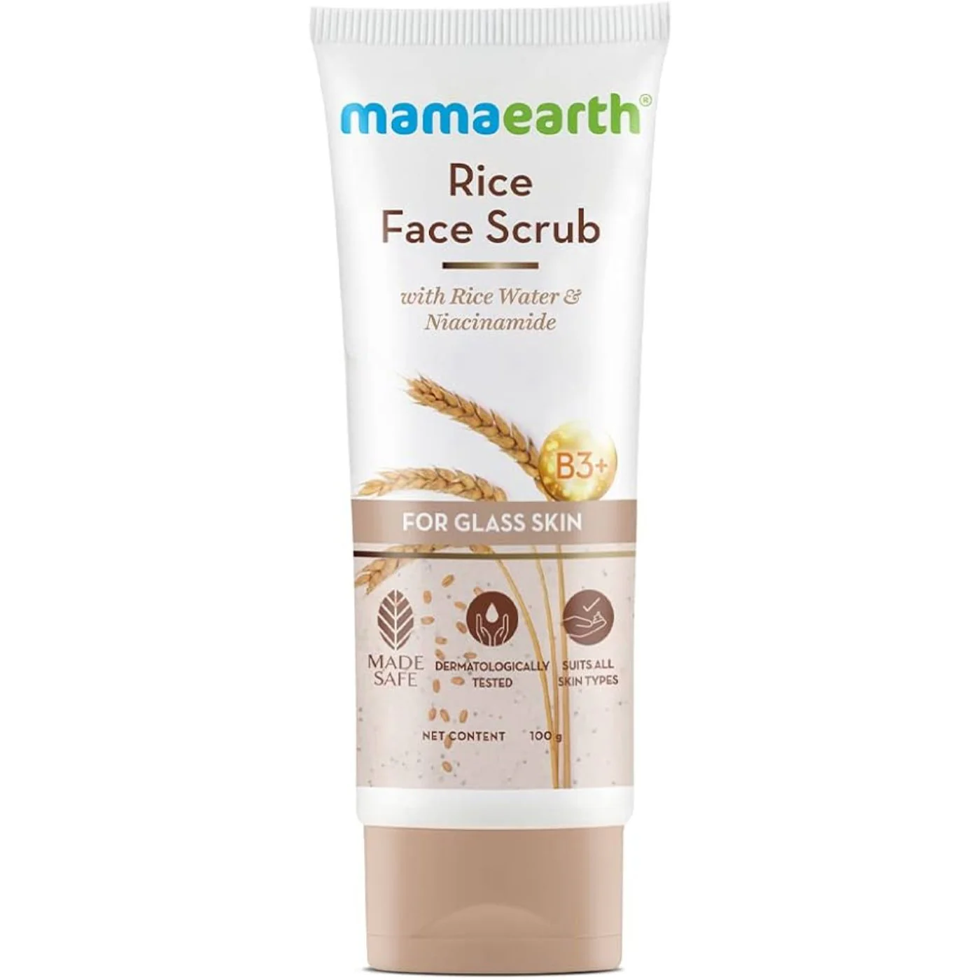 Mama Earth Rice Face Scrub 100g