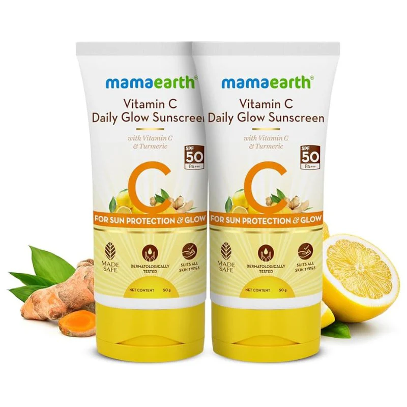 Mamaearth Vitamin C Daily Glow Sunscreen Spf 50 Pa+++ - 50g