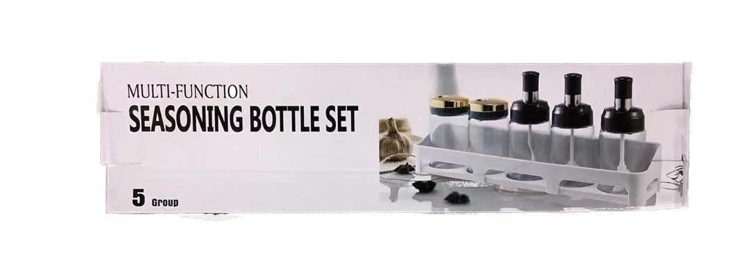 Multi-Function Seasoning Bottle Set - 5 Pieces