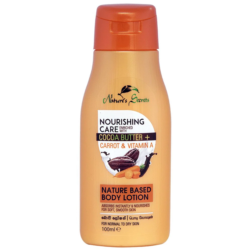 Nature's Secrets Cocoa Butter + Carrot & Vitamin A Nature Based Body Lotion - 100ml