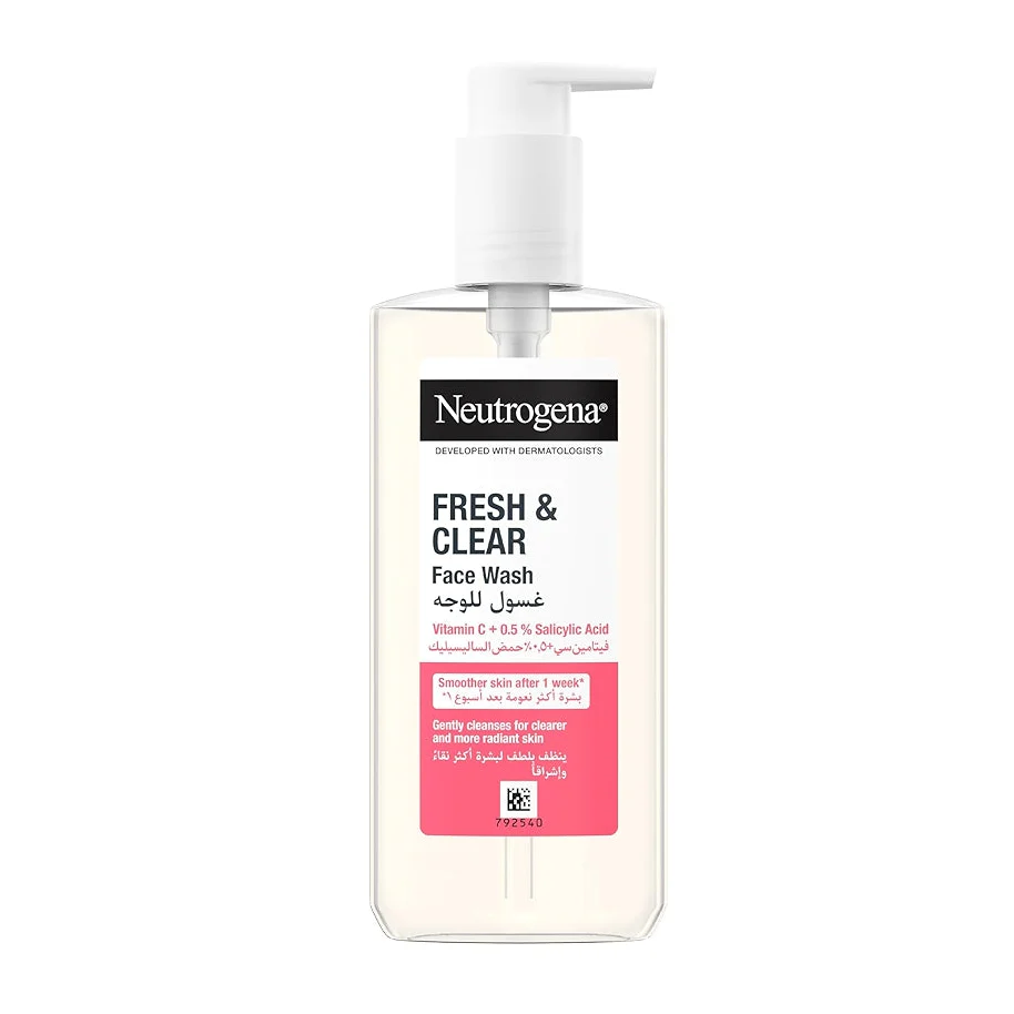 Neutrogena Fresh & Clear Facial Wash With Pink Grapefruit 200ml - Image 2
