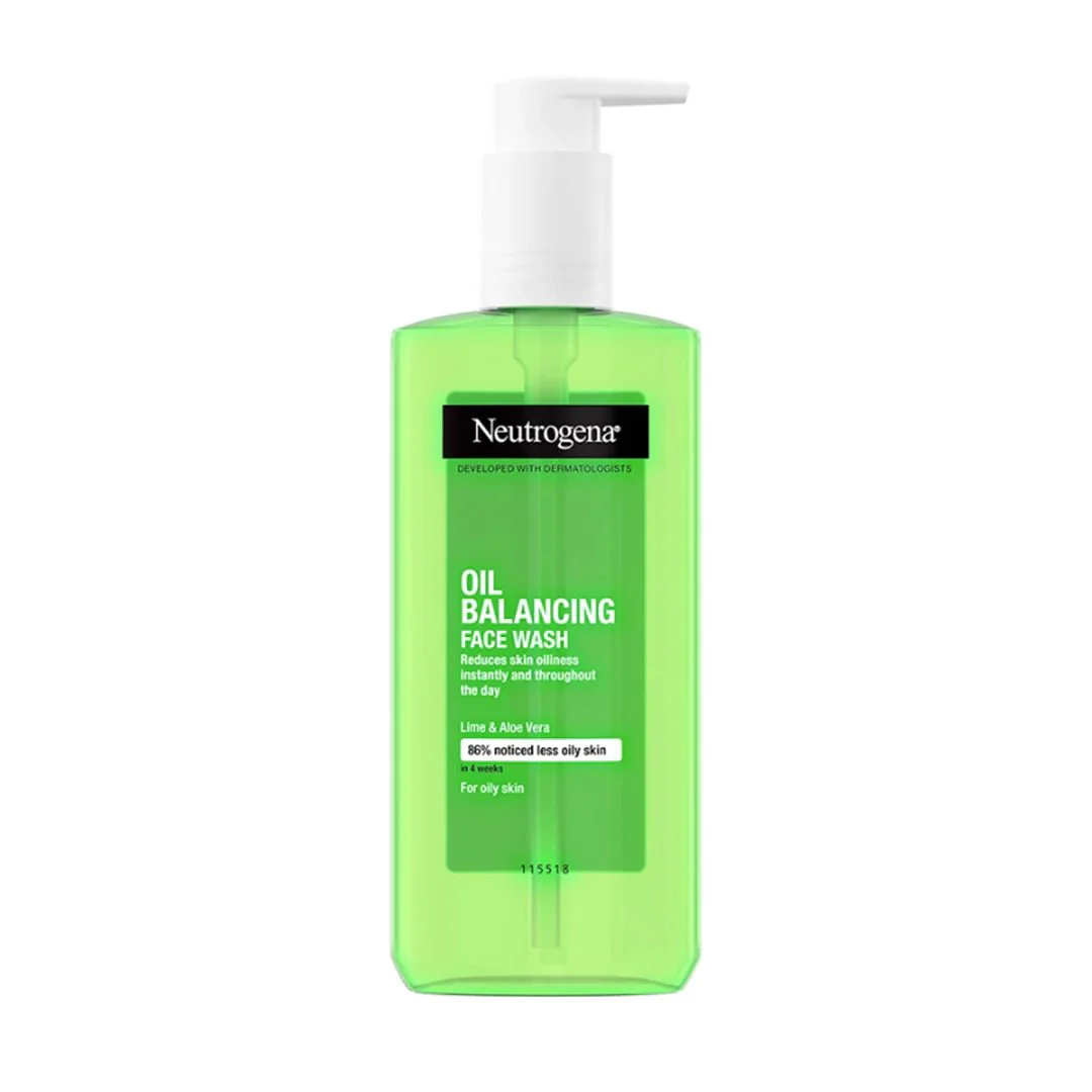 Neutrogena Oil Balancing Face Wash Lime & Aloe 200ml
