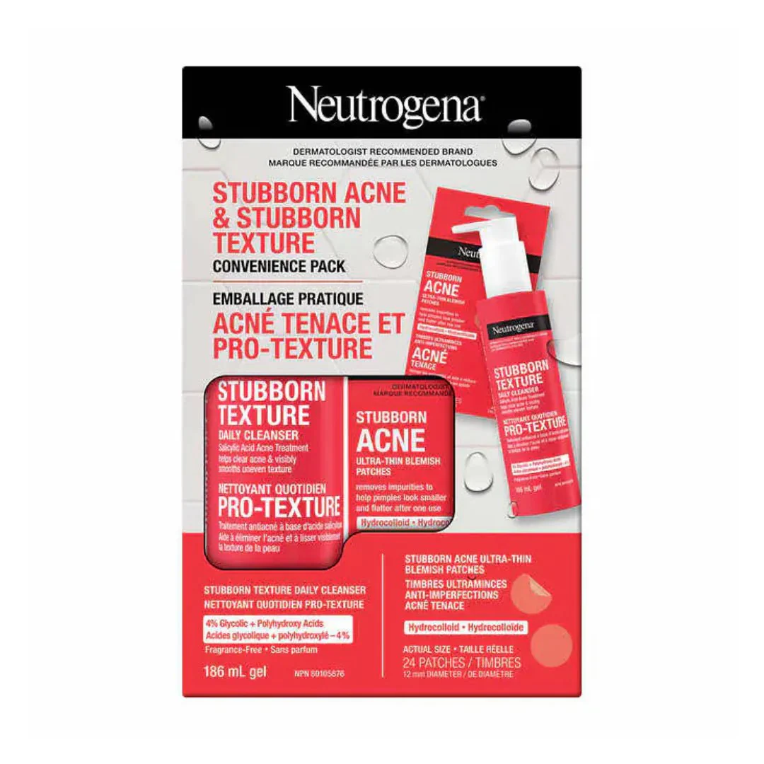 Neutrogena stubborn acne & Stubborn Texture convince pack