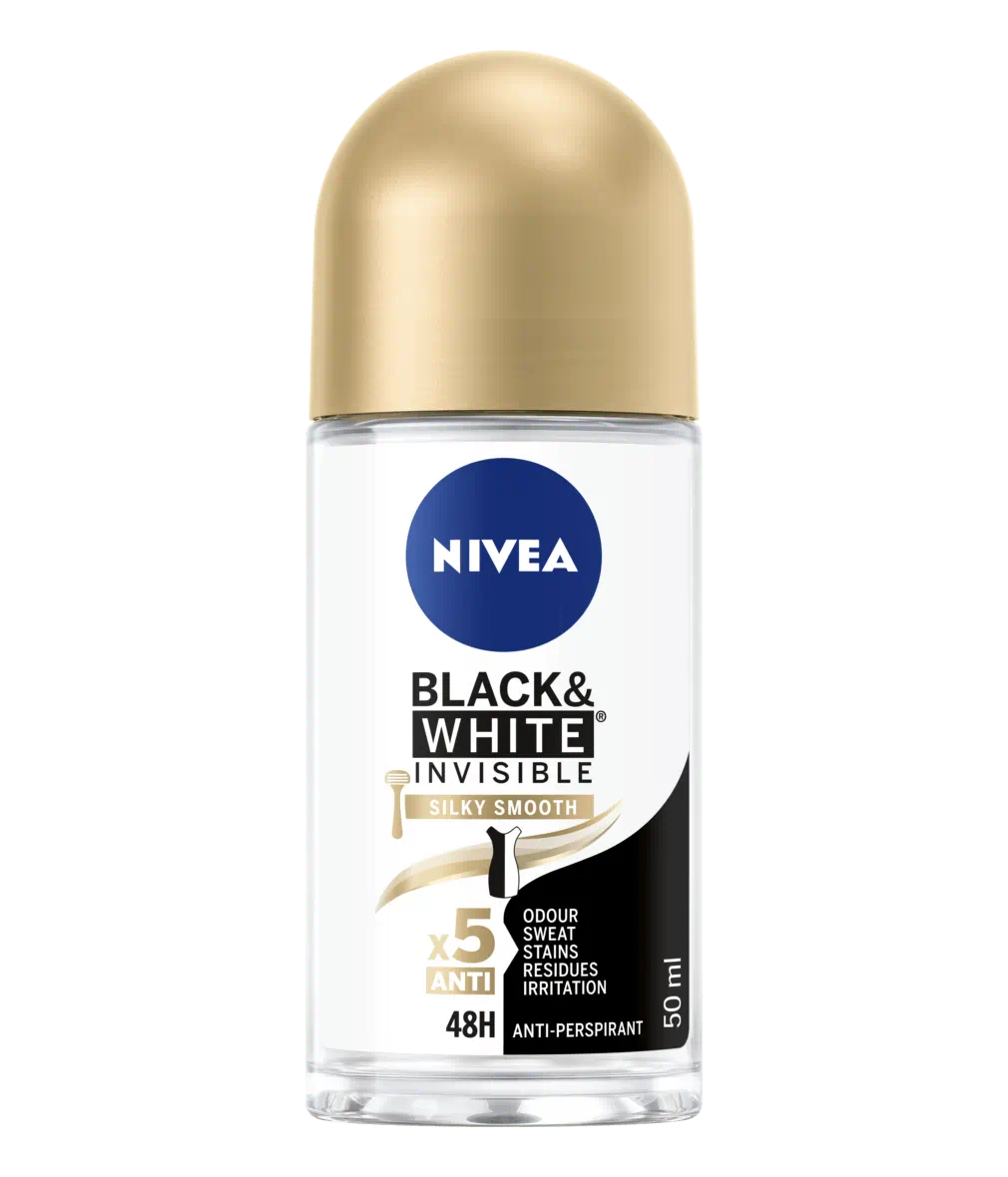 Nivea Black & White Invisible Silk Smooth Anti-Perspirant Roll On 50ml