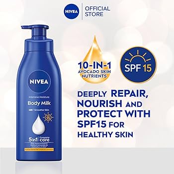 Nivea Intensive Moisture Body Milk SPF15 5 in 1 Care 525ml - Image 2