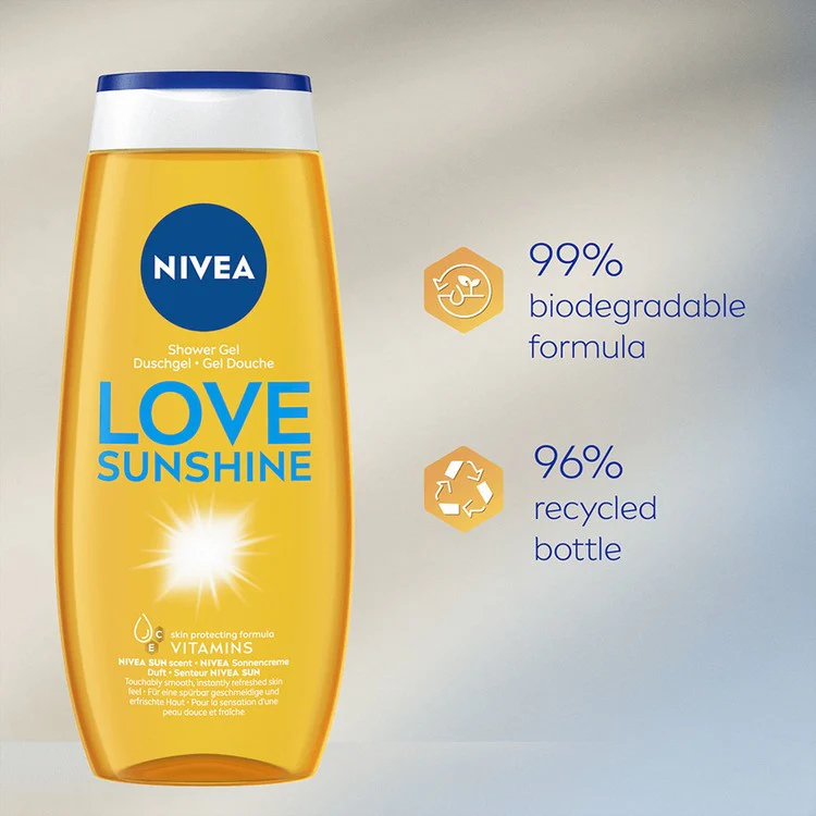 NIVEA Love Sunshine Shower Gel 250 ml - Image 2