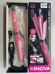 Nova 2 In 1 Hair Beauty Set Curler and Straightener - Image 2