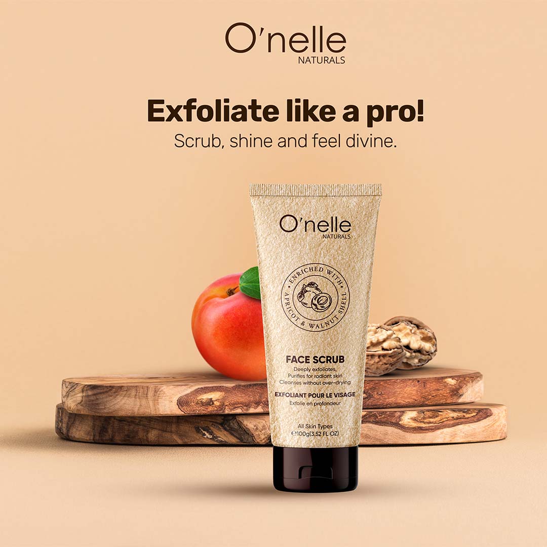 O'nelle Apricot and Walnut Shell Facial Scrub 100g