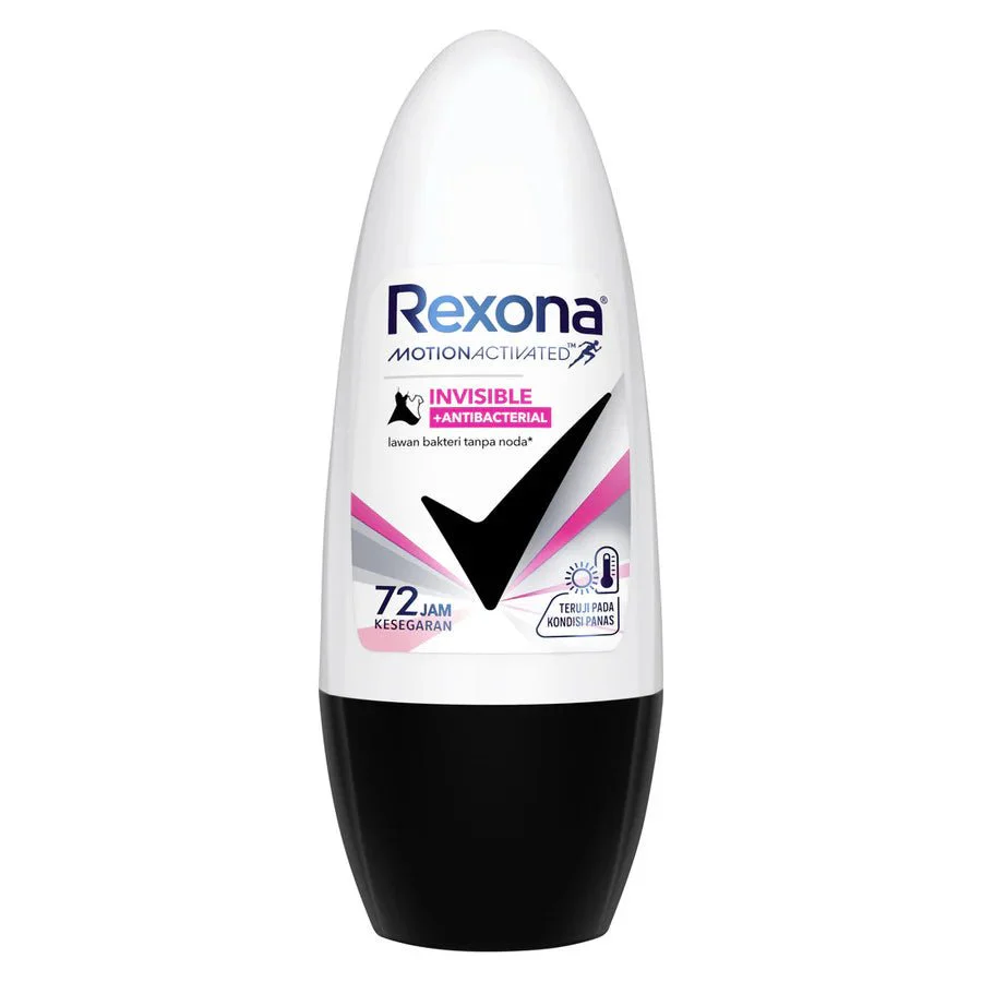 Rexona MotionActivated Invisible + AntiBacterial Roll On 45ml