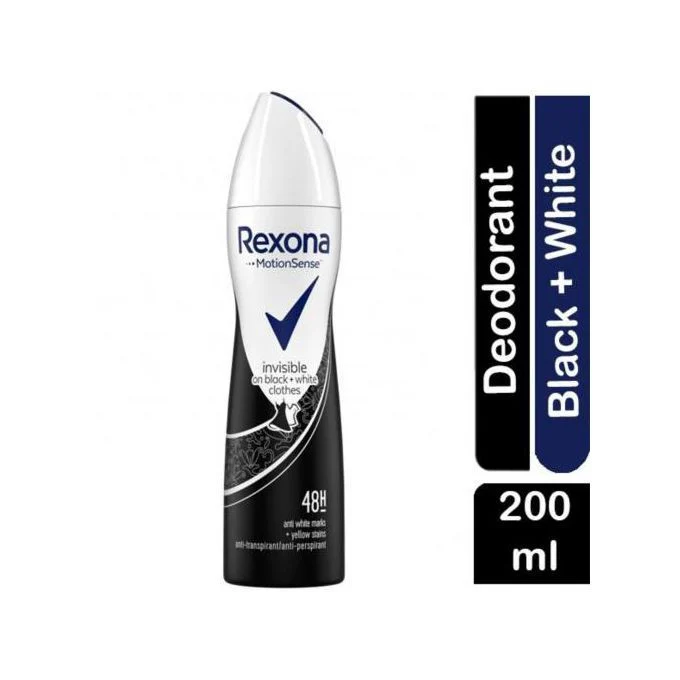 Rexona Motionsense Invisible On Black & White Clothes Deodorant Spray - 200ml