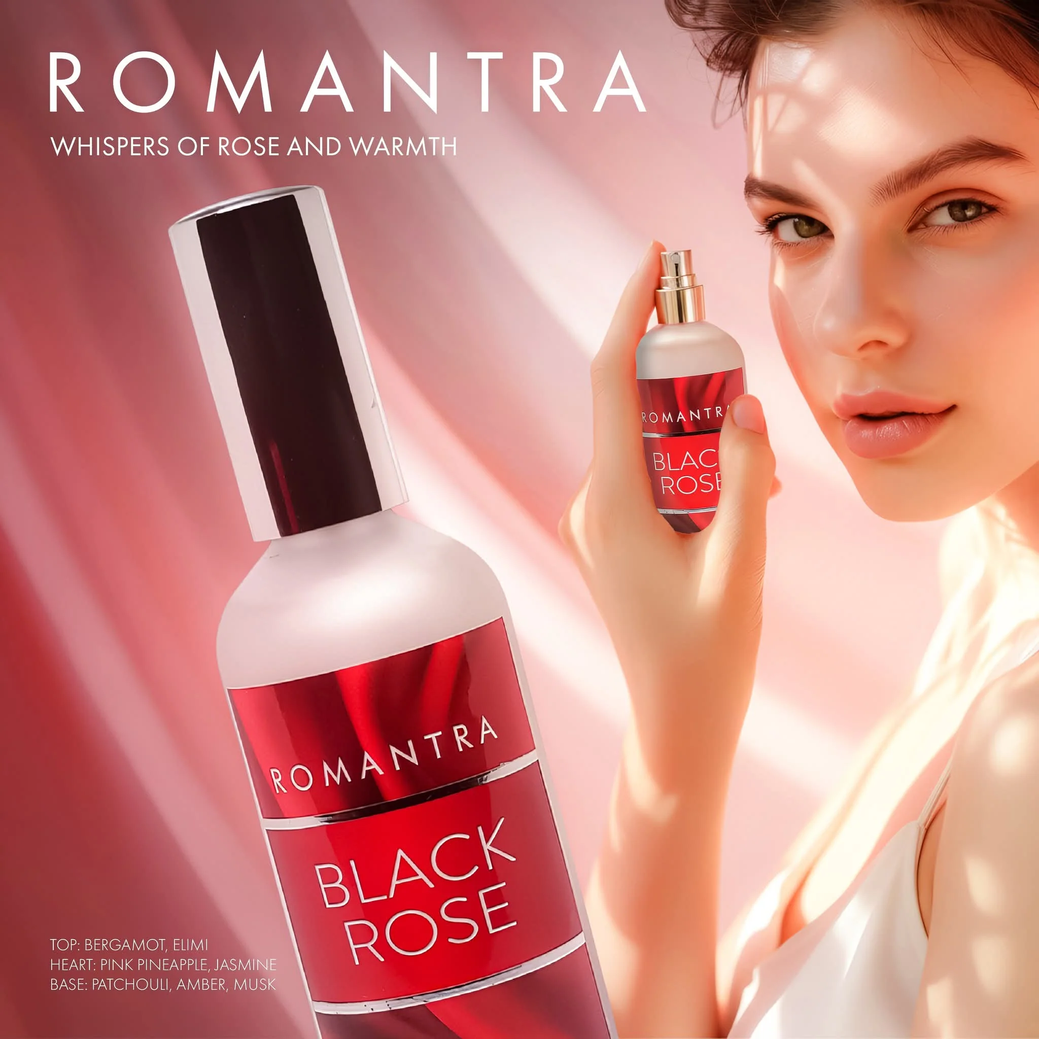 Romantra Black Rose Cologne Spray 100ml - Image 3