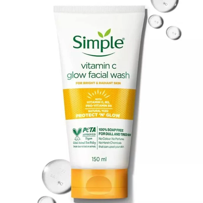 Simple Vitamin C Glow Facial Wash 150ml