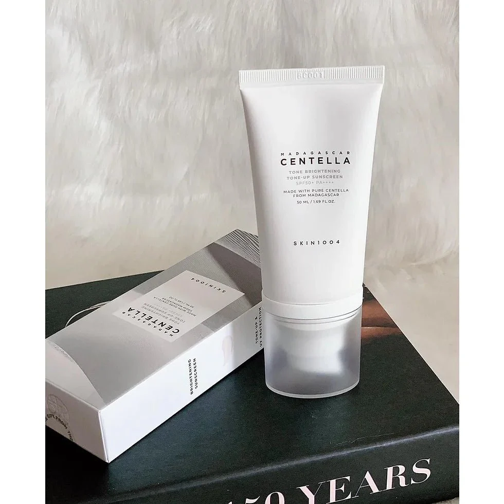Skin1004 Madagascar Centella Brightening Sunscreen with Delicate Tint SPF50+ 50 ml - Image 2