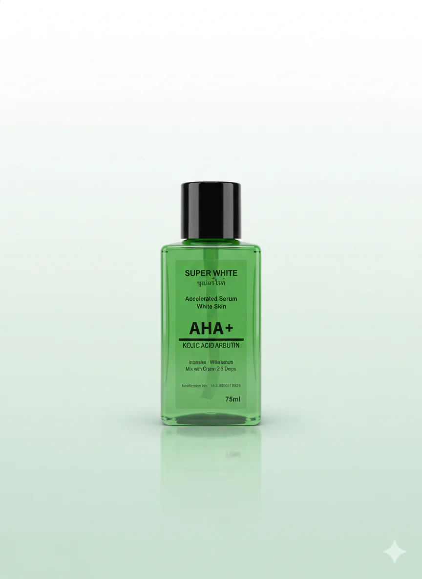 Super White AHA+ Kojic Acid Arbutin White Serum 75ml