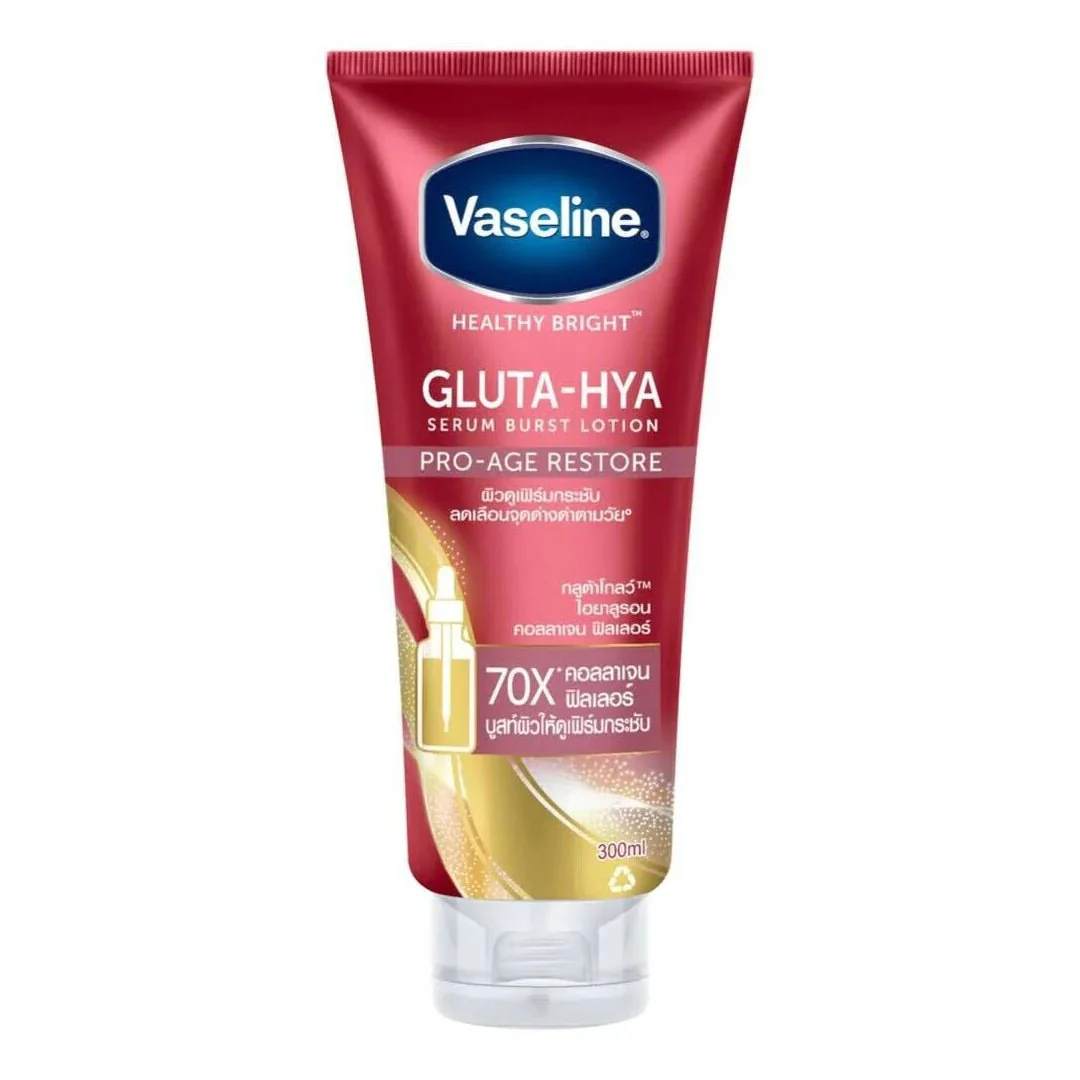 Vaseline Healthy Bright Gluta-Hya Serum Burst Lotion Pro Age Restore 300ml