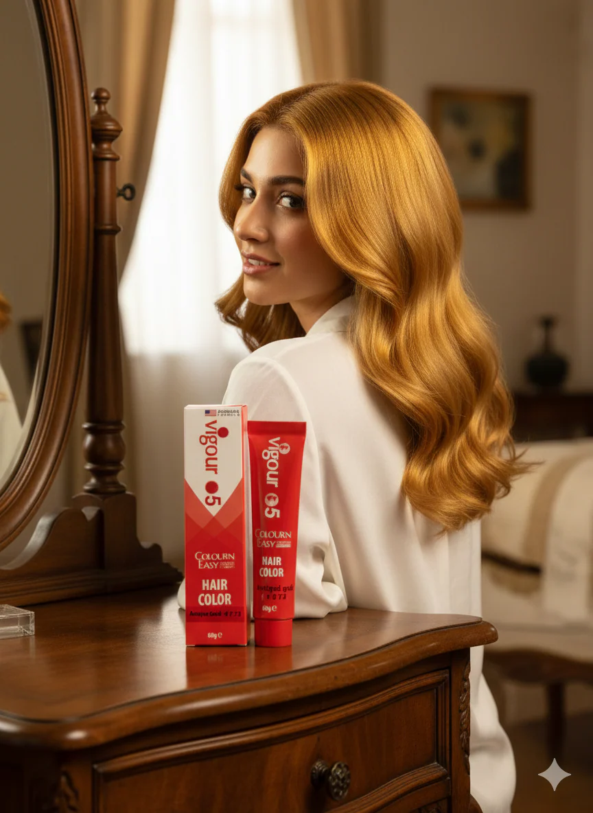 Vigour O5 Hair Color 7.73  (Antique Gold) 60ml