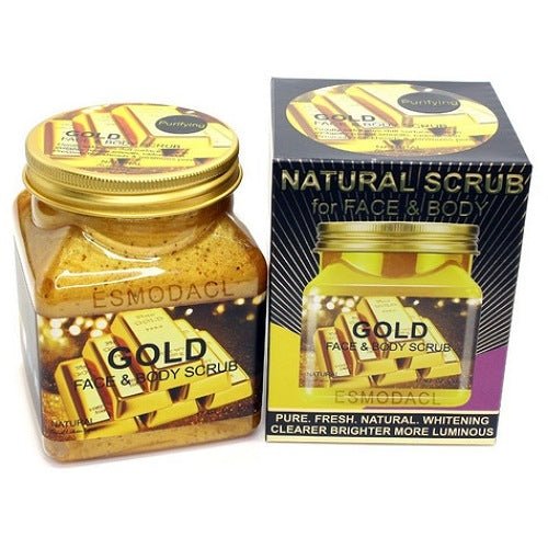 Wokali Natural Gold Scrub For Face and Body - 500ml
